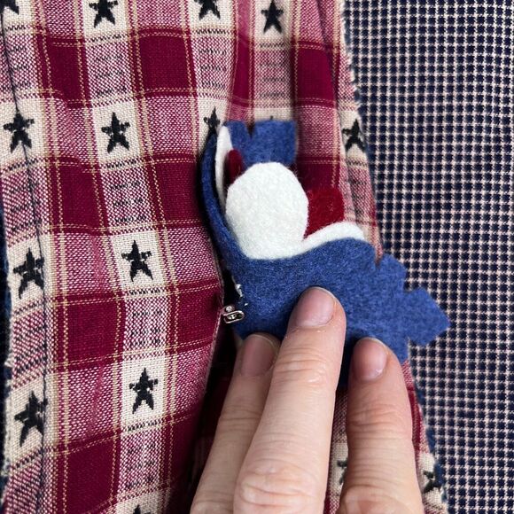 Reversible Handmade Vest Southwestern Western Country Rodeo Quirky Size MD/LG - Picture 9 of 10